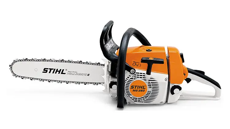 Stihl Motorsäge MS 260 mit Doppelkanister und Helm, TOP !!!