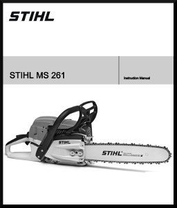 Stihl MS261 Operators Manual